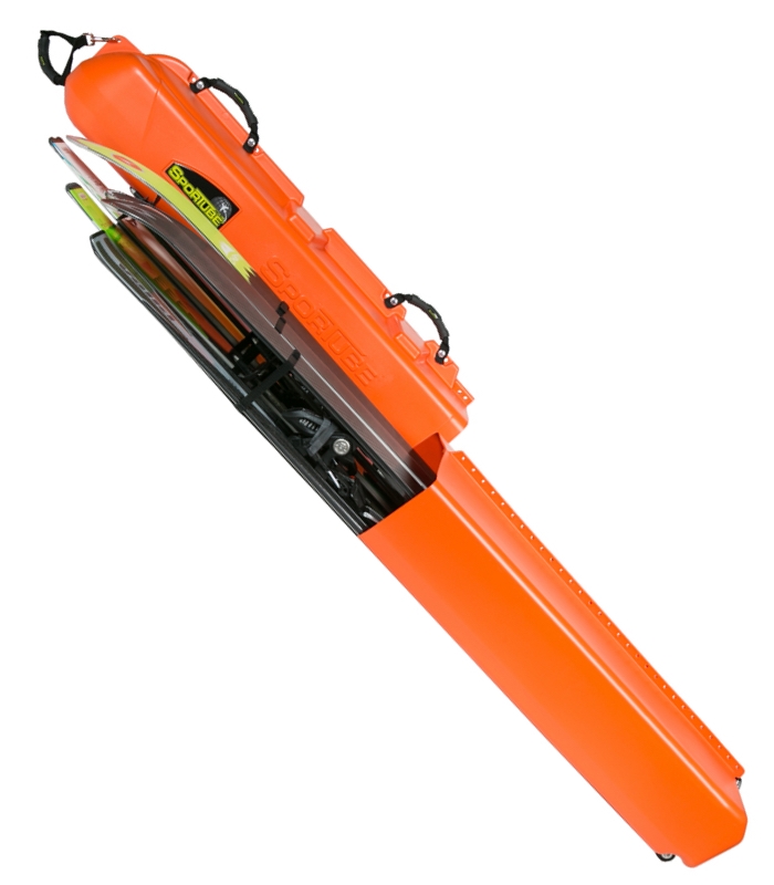 Wheeled KIS Ski Tube Sportube Ski Bag Carrier Fishing Rod Case with Wheels-Green 