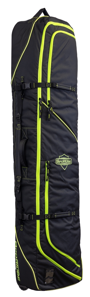 Wheeled protective travel soft snowboard bag
